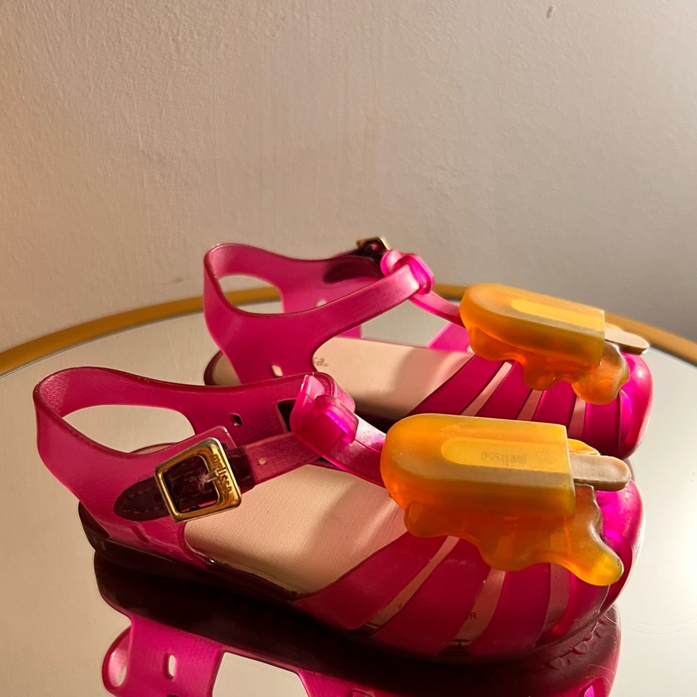 Mini Melissa Aranha Popsicle Sandals Size 9